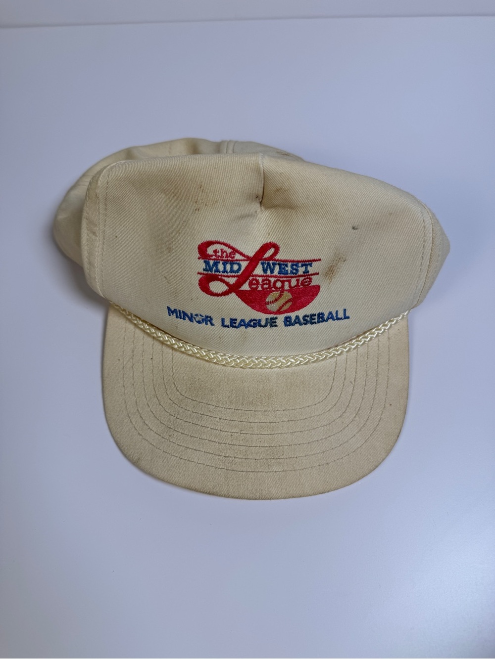 Vintage Midwest League Minor League Baseball Rope Hat
